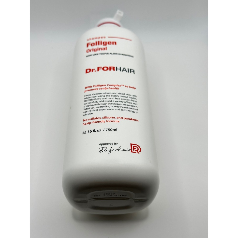 Dr.FORHAIR Folligen Original Shampoo 25.36oz 750ml Scalp Care Sulfate Free - Picture 5 of 5